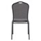 National Public Seating Stack Chair, Fabric, Greystone 9362-BT - alternate 8